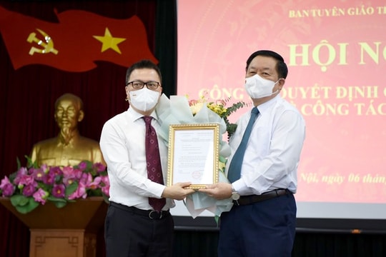 Điều động Tổng Biên tập báo Nhân dân đồng thời giữ chức Phó Ban Tuyên giáo Trung ương