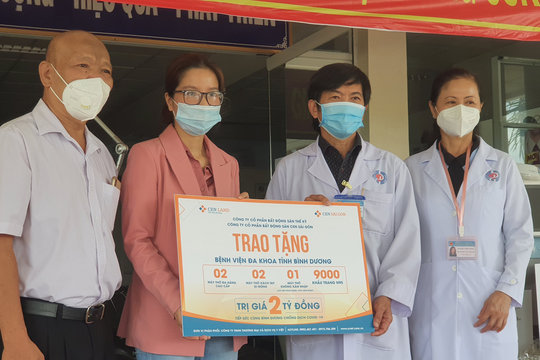 Bệnh viện Đa khoa tỉnh Bình Dương tiếp nhận máy thở phục vụ điều trị bệnh nhân Covid-19