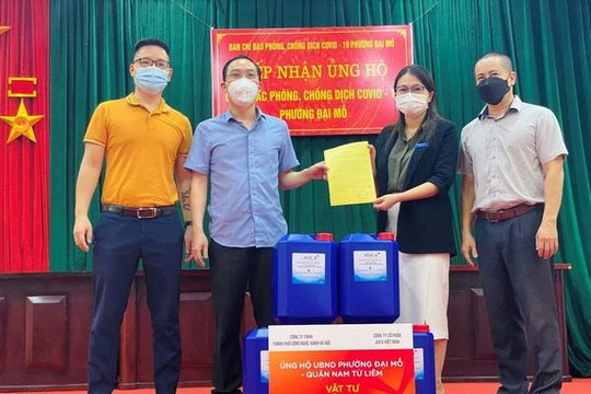 Công ty TNHH Thành phố Công nghệ Xanh Hà Nội hỗ trợ vật tư y tế phục vụ chống dịch