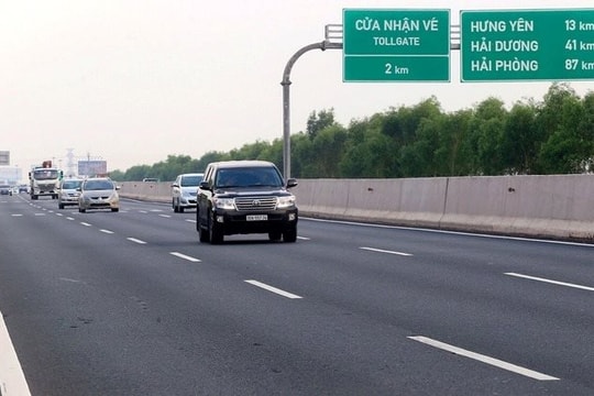 Chính thức giảm phí trên cao tốc Hà Nội - Hải Phòng