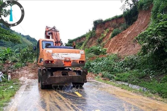Lai Châu: Mưa lớn gây sạt lở nhiều tuyến đường