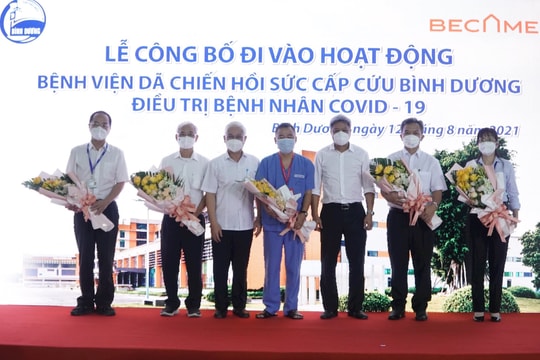 Becamex IDC tiếp tục hỗ trợ thành lập Bệnh viện dã chiến hồi sức cấp cứu