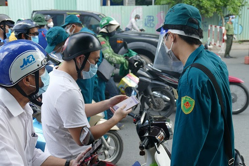 Khai báo di biến động dân cư ở các chốt nội thành