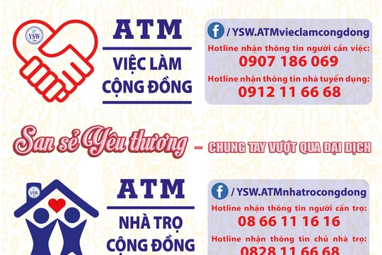 ATM việc làm cộng đồng và ATM phòng trọ hỗ trợ người lao động ở TP. HCM