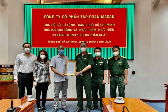 Masan tặng hàng chục ngàn trang thiết bị, vật tư y tế cho lực lượng tuyến đầu chống dịch