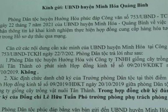 Viết tiếp vụ một doanh nghiệp có dấu hiệu làm giả hồ sơ đấu thầu ở Quảng Bình