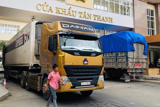 Cửa khẩu Tân Thanh (Lạng Sơn) thông quan trở lại bình thường