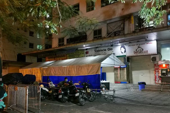 Hà Nội: Tạm phong tỏa một tòa nhà tại khu HH Linh Đàm