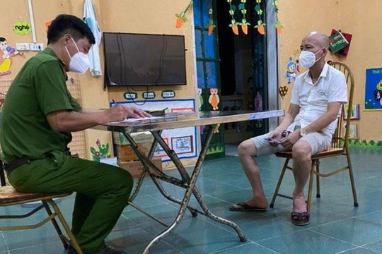 Lợi dụng đêm khuya, trèo tường trốn khỏi khu cách ly
