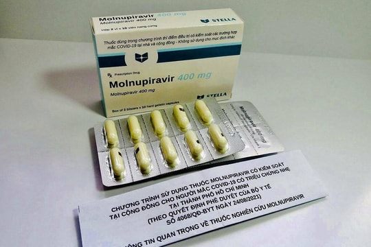 Từ 27/8, đưa thuốc Molnupiravir vào cộng đồng điều trị F0 tại TP.HCM