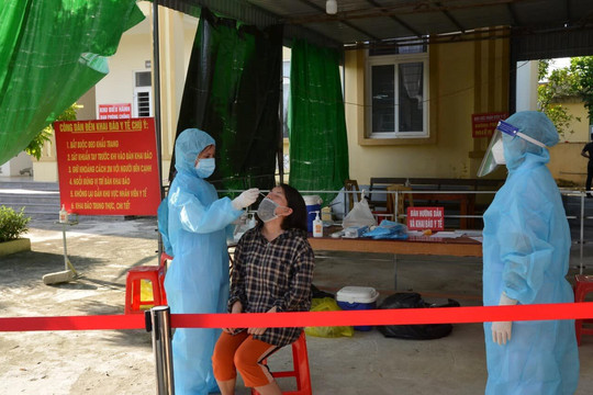 Đẩy nhanh việc xét nghiệm để xác lập vùng xanh
