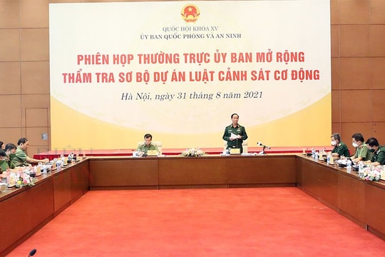 Luật Cảnh sát cơ động cần phải bám sát 5 quan điểm chỉ đạo