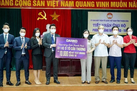 Danko Group ủng hộ 300 triệu đồng cho công tác phòng chống Covid-19