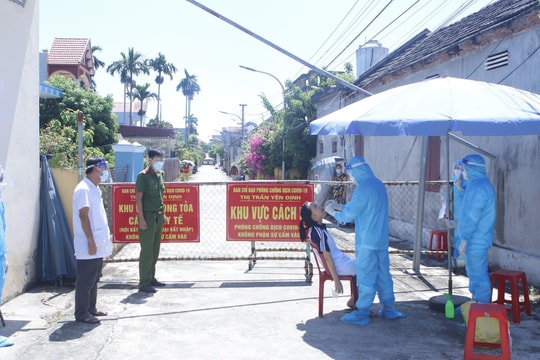 Sáng 2/9, Nam Định có thêm 2 ca dương tính SARS-CoV-2