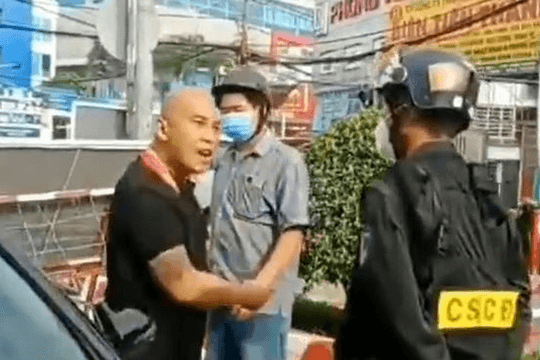 Tài xế dọa 'giết cả nhà' cảnh sát cơ động ở chốt kiểm dịch đã bị khởi tố