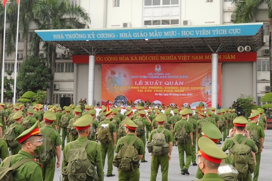 650 cán bộ, học viên Học viện CSND chi viện các tỉnh phía Nam chống dịch