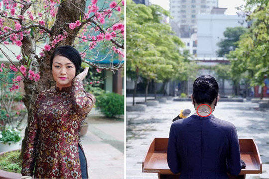 Bị soi hình xăm nhỏ ở sau gáy, cô giáo Văn Thùy Dương - mẹ chồng Ca nương Kiều Anh lên tiếng