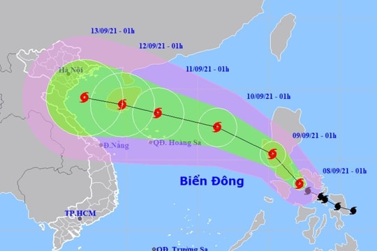 Giật cấp 11, bão Conson đi vào Biển Đông