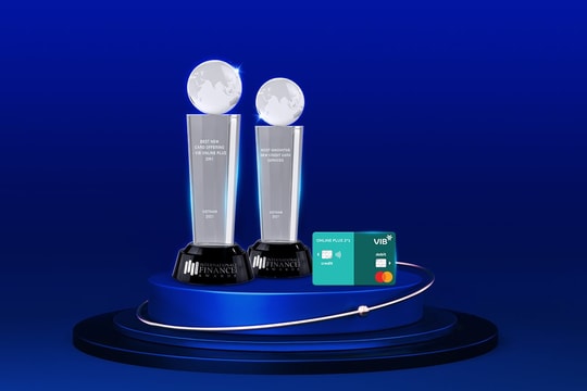 VIB lập cú đúp giải thưởng quốc tế về thẻ tín dụng 

