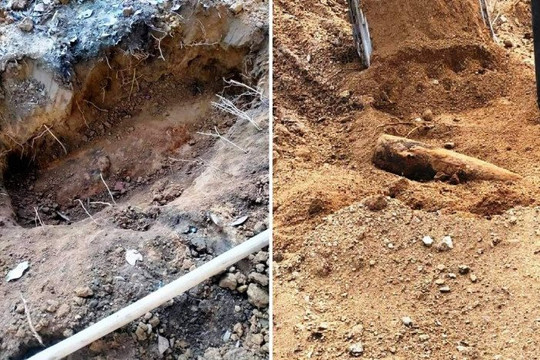 Ninh Thuận: Hai quả bom lớn được di dời và tiêu hủy