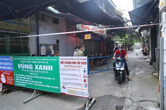 Sáng 11/9, Hà Nội ghi nhận thêm 2 trường hợp dương tính SARS-CoV-2