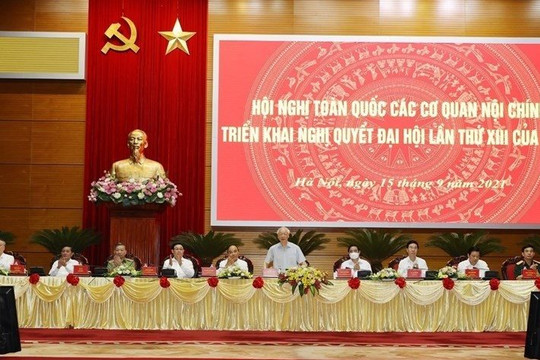 Hội nghị toàn quốc các cơ quan nội chính triển khai Nghị quyết Đại hội lần thứ XIII của Đảng