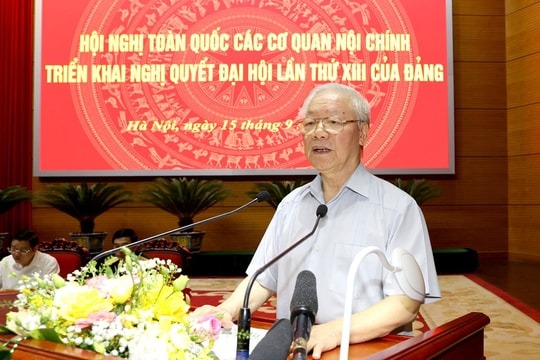 Phát biểu của Tổng Bí thư Nguyễn Phú Trọng tại Hội nghị toàn quốc các cơ quan nội chính