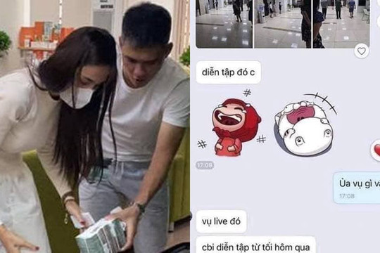 Thủy Tiên và Công Vinh bị tung ảnh đến ngân hàng từ sớm để 'diễn tập livestream sao kê tài khoản'