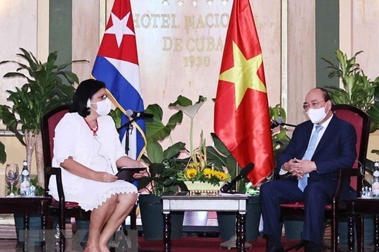Những hoạt động đầu tiên của Chủ tịch nước Nguyễn Xuân Phúc tại Cuba