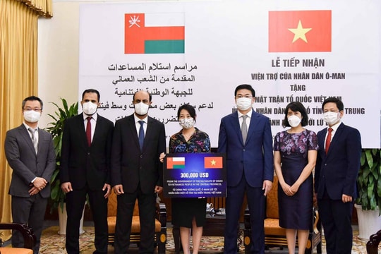 Vương quốc Oman hỗ trợ Việt Nam 300.000 USD khắc phục hậu quả lũ lụt ở miền Trung