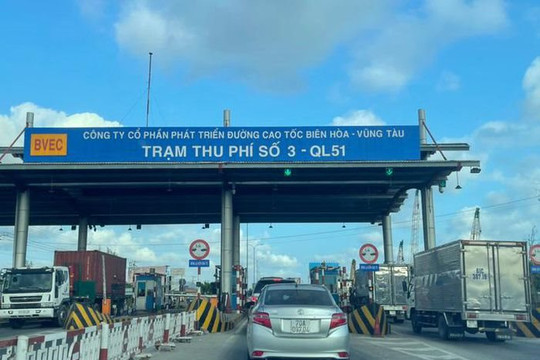 Từ 0 giờ ngày 24/9, Trạm T3- Quốc lộ 51 Bà Rịa -Vũng Tàu thu phí trở lại