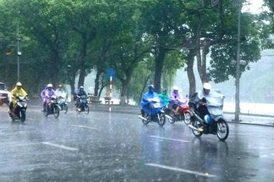 Cả nước có mưa, nhiều nơi dông lốc, nguy cơ xảy ra lũ quét và sạt lở ở vùng núi