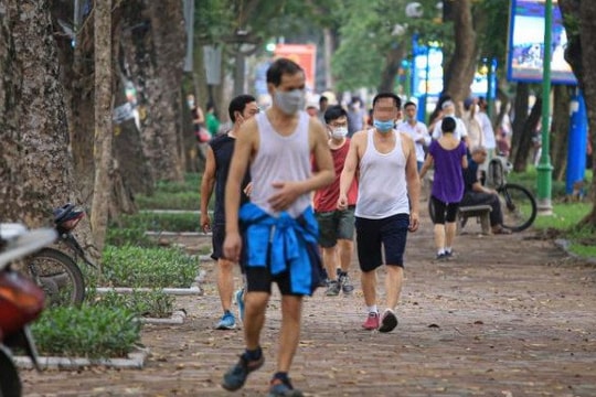 Hà Nội tiếp tục nới lỏng, người dân được tập thể dục ngoài trời