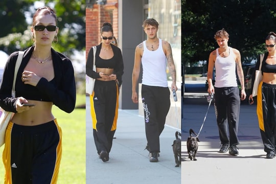 Bella Hadid dạo phố cùng em trai 'cực phẩm' nhưng fan nữ chỉ dán mắt vào cơ bụng hoàn hảo của người đẹp
