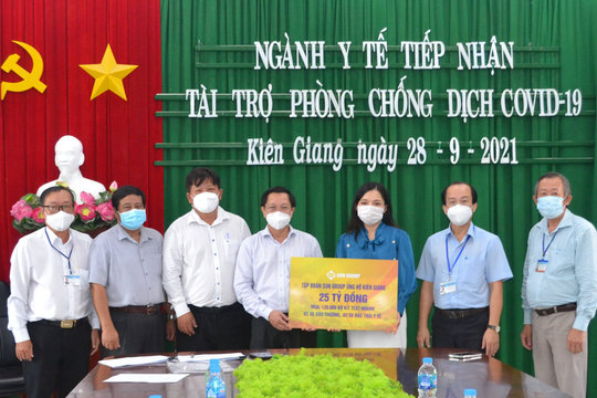 Sun Group trao tặng gói hỗ trợ đợt 3 trị giá 25 tỷ đồng, tiếp sức Kiên Giang chống dịch 