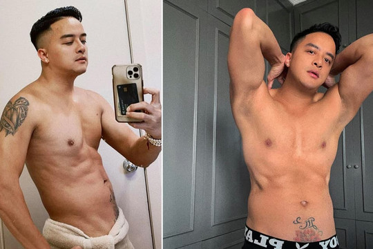 Cao Thái Sơn cởi trần lộ hình xăm tên người yêu cũ ở khu vực nhạy cảm