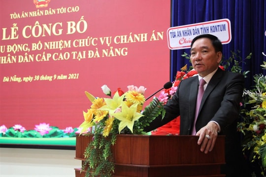 Trao Quyết định bổ nhiệm Chánh án TAND cấp cao tại Đà Nẵng
