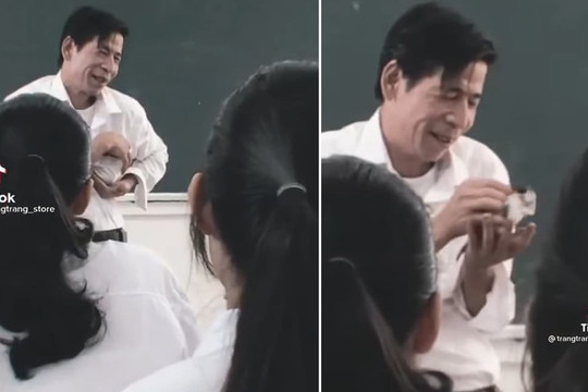 Giữa lớp học, thầy giáo bất ngờ lôi một vật trong túi áo ra khiến tất cả hét lên vì kinh ngạc