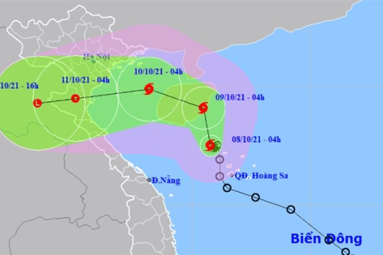 Bão số 7 giật cấp 10 ngay trên quần đảo Hoàng Sa, Bắc và Trung Bộ mưa lớn