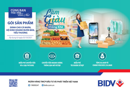 BIDV ra mắt gói sản phẩm toàn diện dành riêng cho khách hàng Tiểu thương 
