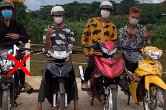 Nhóm thanh niên chạy xe bốc đầu, đăng clip lên mạng bị xử phạt