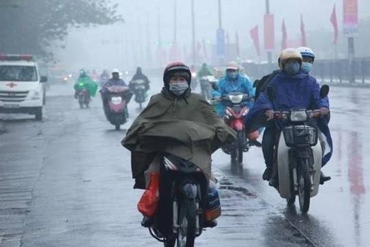 Bắc Bộ chuyển mưa lạnh từ đêm nay, có nơi dưới 18 độ C