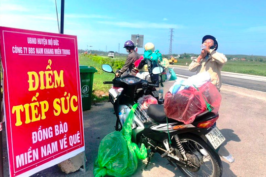 Doanh nghiệp cùng chính quyền tiếp sức người dân trên chặng đường về quê