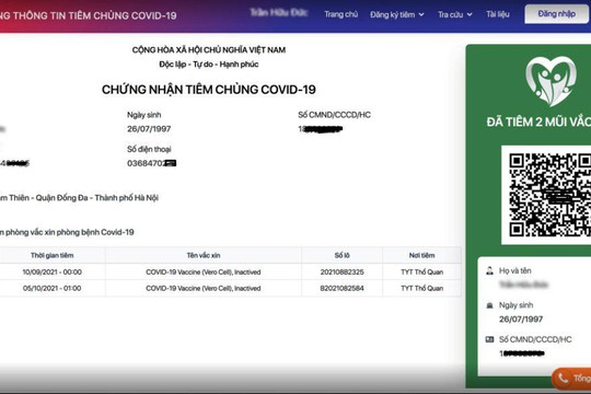 Rủi ro khi bị lộ mã QR thẻ xanh Covid-19