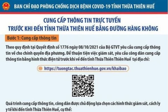 TT-Huế bỏ quy định cách ly tập trung với hành khách về bằng đường hàng không
