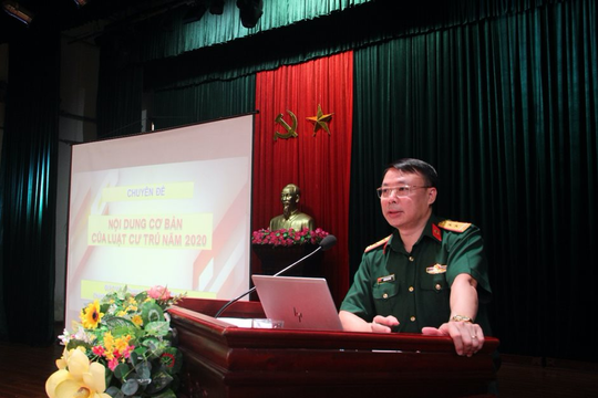 Tòa án quân sự khu vực Thủ đô Hà Nội tổ chức tuyên truyền, phổ biến, giáo dục pháp luật