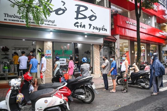 Từ 6h ngày 14/10, nhà hàng, quán cà phê ở Hà Nội được phục vụ tại chỗ