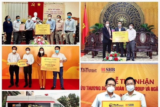 T&T Group và Ngân hàng SHB trao tặng kit xét nghiệm nhanh COVID-19 và xe cứu thương hỗ trợ một số tỉnh, thành trên cả nước