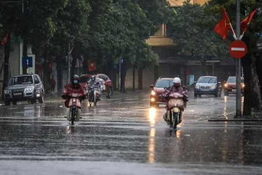 Ảnh hưởng không khí lạnh, Bắc Bộ và Thanh Hóa mưa vừa, mưa to