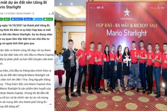 Quảng Ninh: Dự án rao bán trái phép, tổ chức họp báo “chui”
